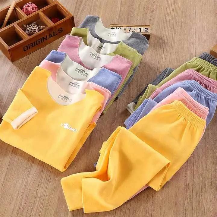 بيجامات دافئة مخمليه الاطفال -Warm velvet pajamas for children