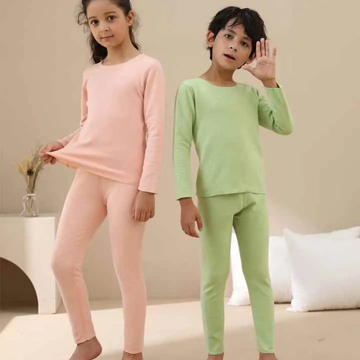 بيجامات دافئة مخمليه الاطفال -Warm velvet pajamas for children
