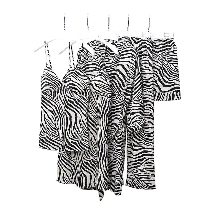 أثواب حريرية نسائية ملابس نوم للفتيات أطقم بيجامات بدلات ليلية  Wholesale Women's Silk Robes Girls Sleepwear Pajama Sets