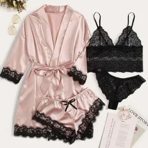 بدلات نوم نسائية حرير , Women's silk nightgowns