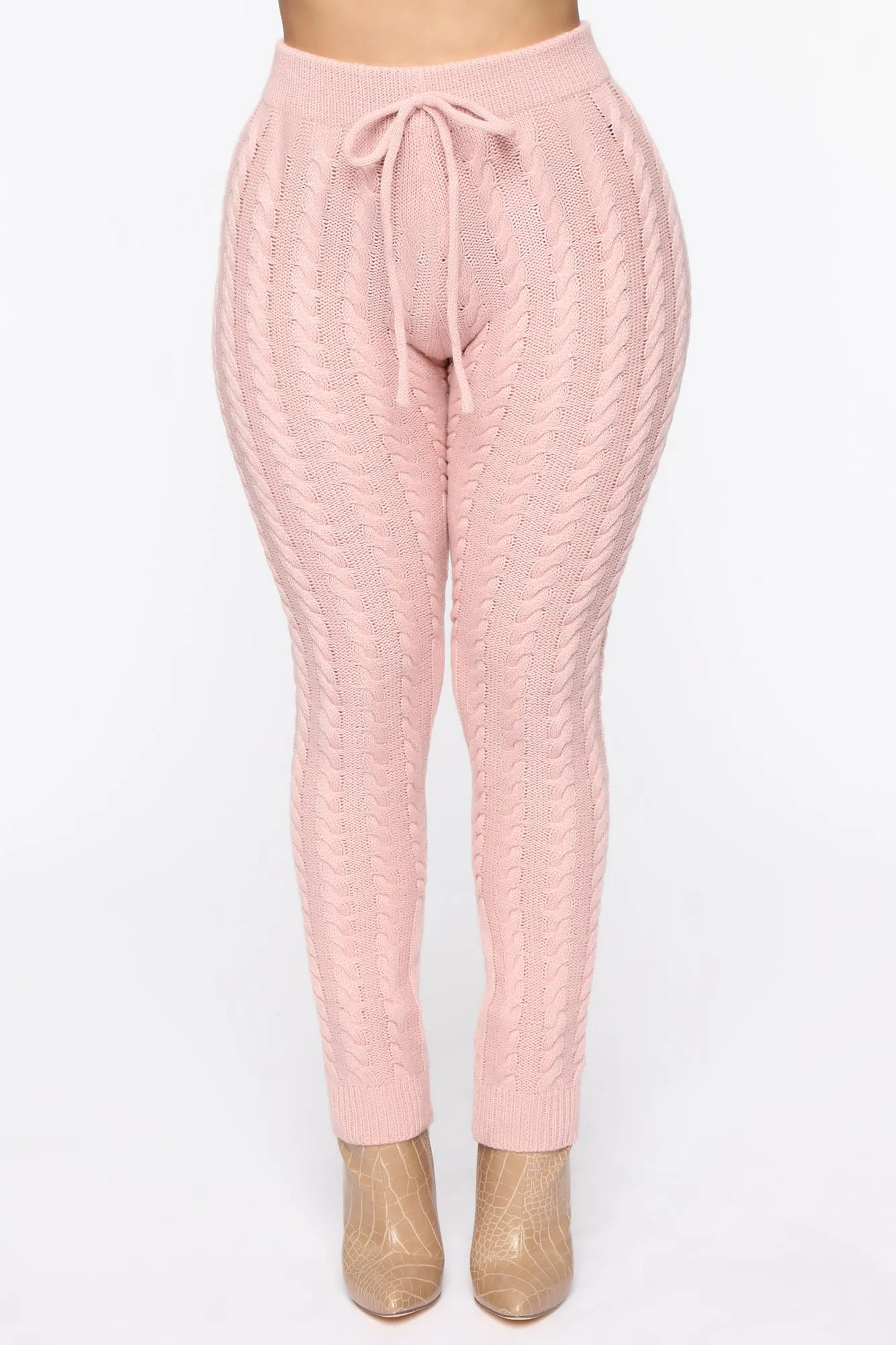 Andrea Cable Knit Set - Mauve