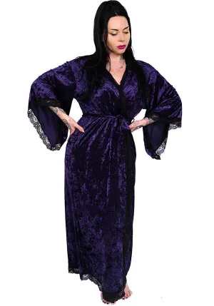 Bathory [Midnight Purple Velvet] | DRESSING ROBE