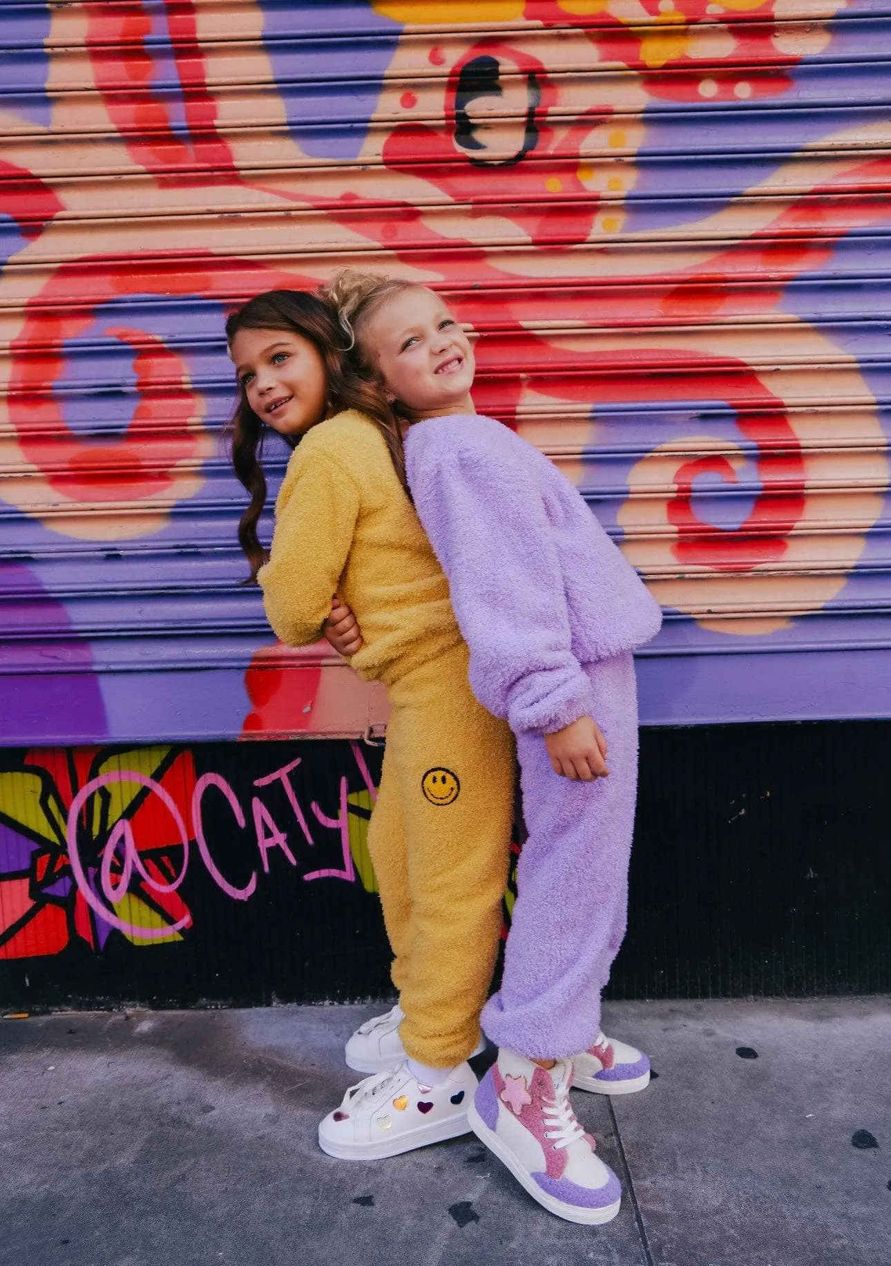 Bright Smiley Fuzzy Set Lavender