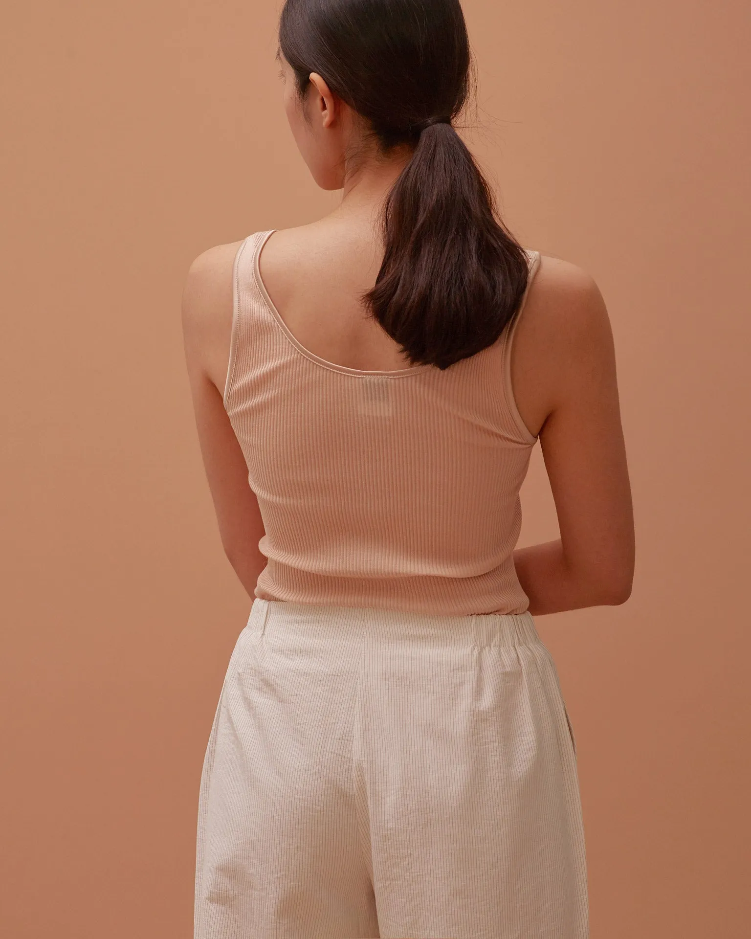 Buttoned Wide Pants