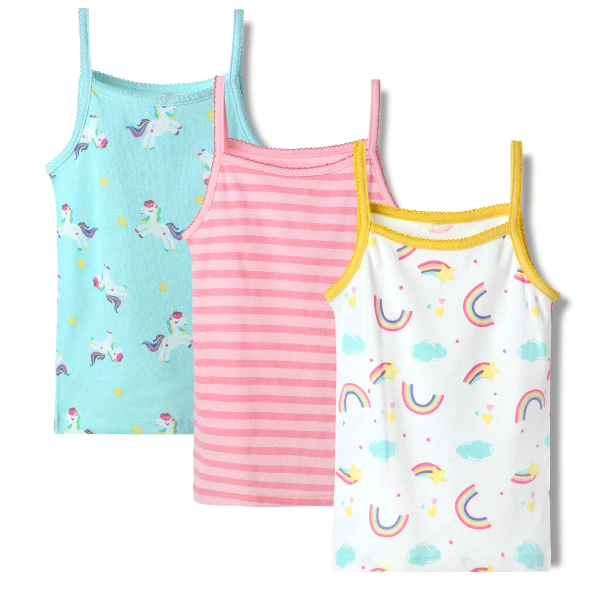 Colleen Cartoon Lace Camisole Top [Set of 3]