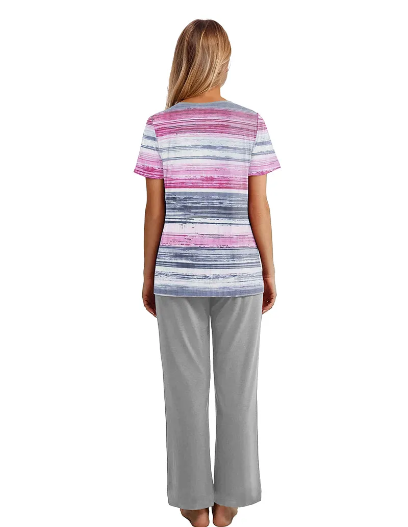 Cozy Colorful Stripe Loungewear Set