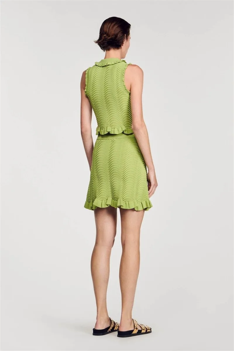 Elvira Ruffle Knitted Skirt Set