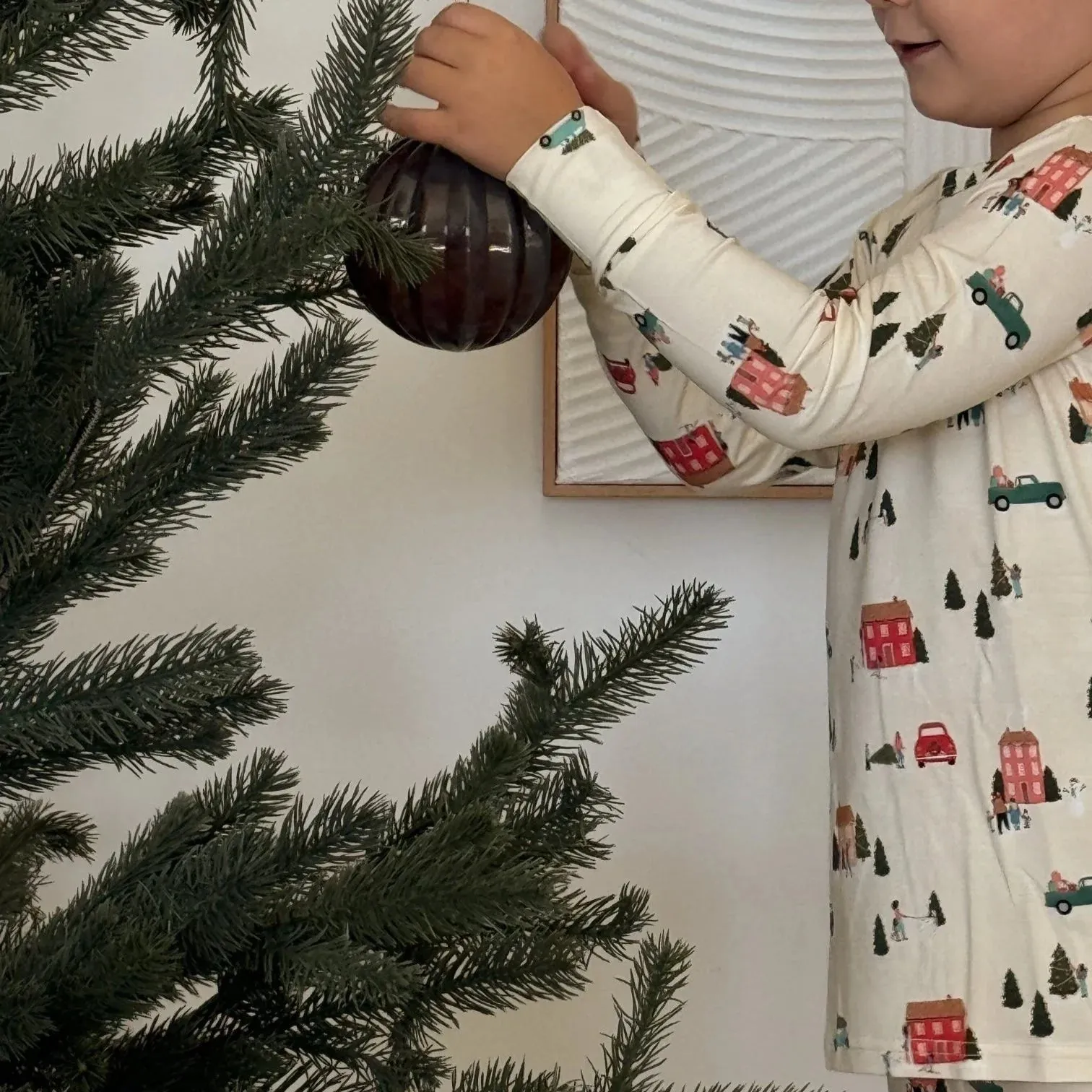 Holiday Village Bamboo Two-Piece Pajamas