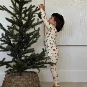 Holiday Village Bamboo Two-Piece Pajamas