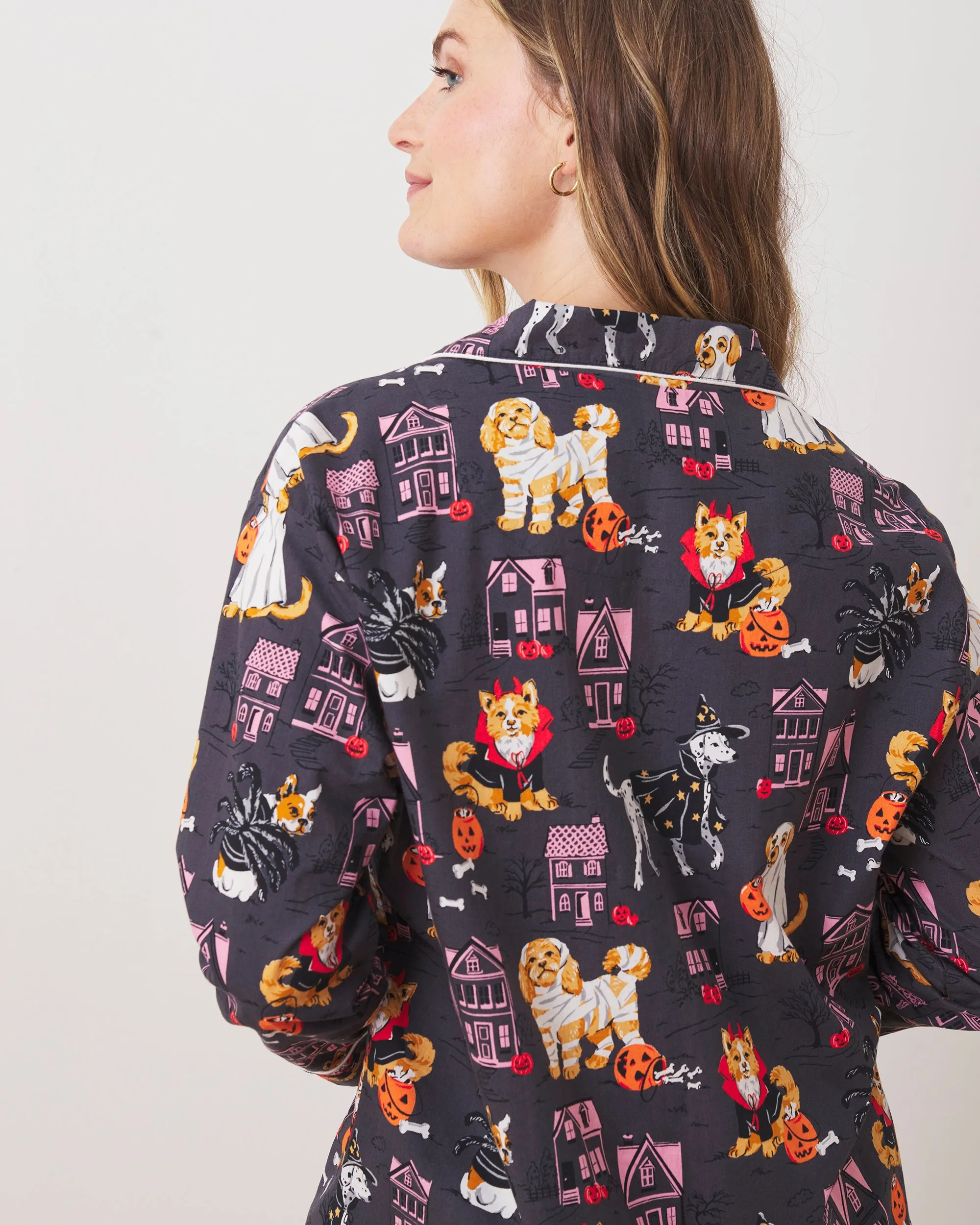 Howloween Night - Long Sleeve Top & Shorts Set - Moon Rock