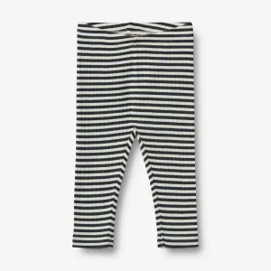 Jersey Leggings Jules - navy rib stripe