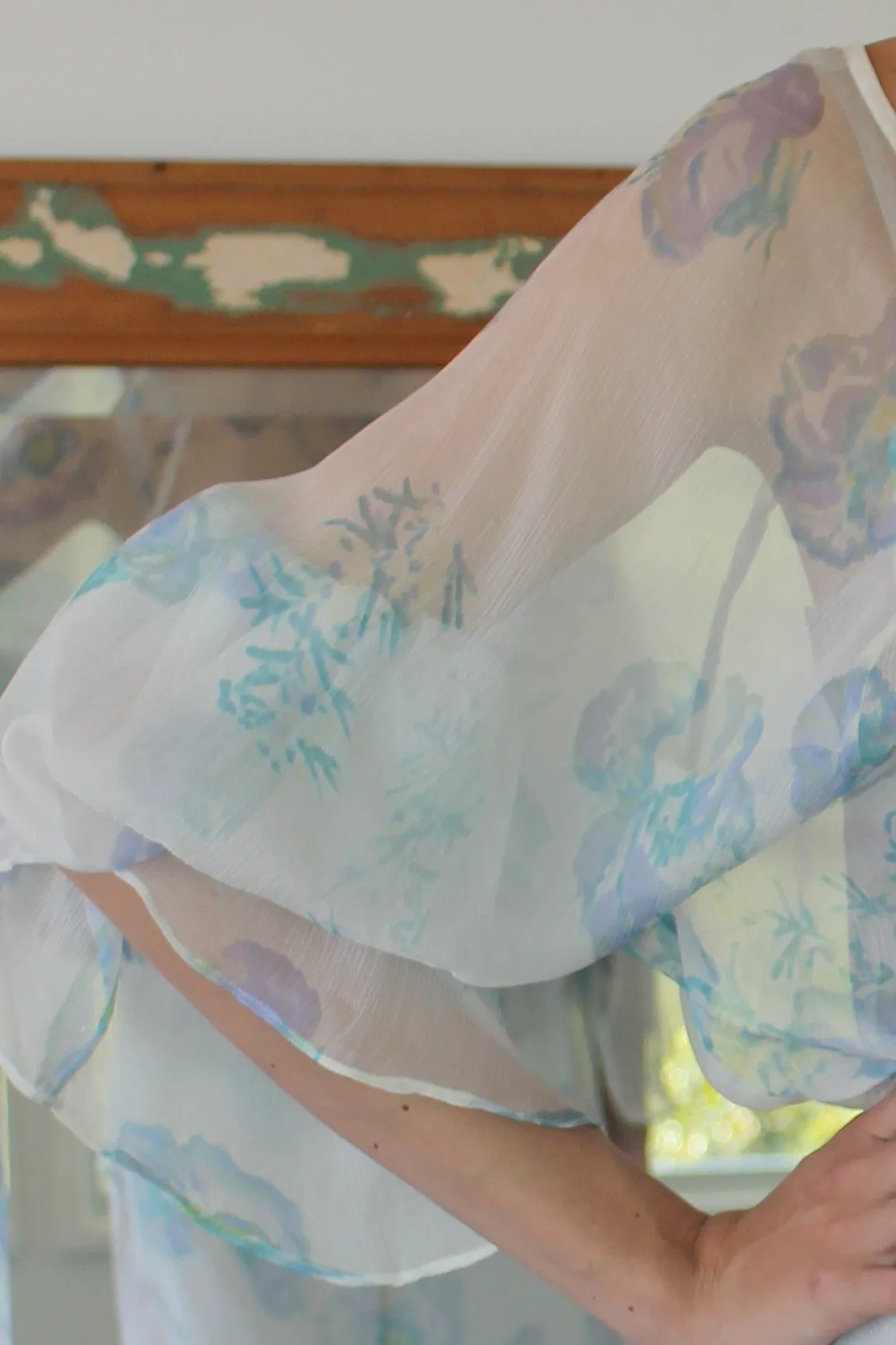 Kaftan Blouse Delicate Flora -SALE