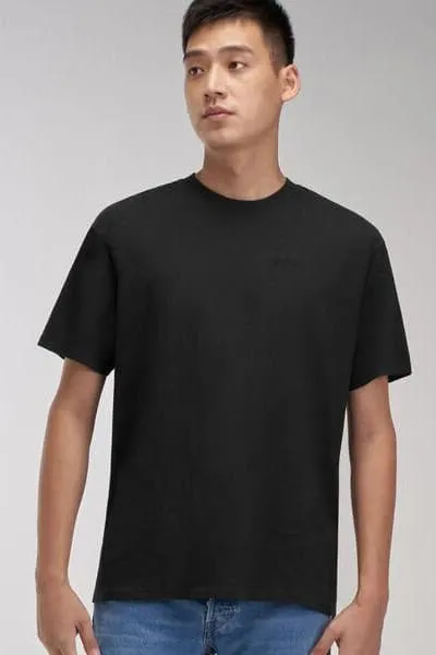 LEVI'S RELAXED FIT TEE TONAL EMBROIDERY - BLACK