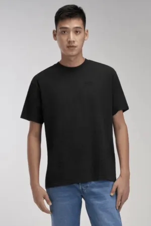 LEVI'S RELAXED FIT TEE TONAL EMBROIDERY - BLACK
