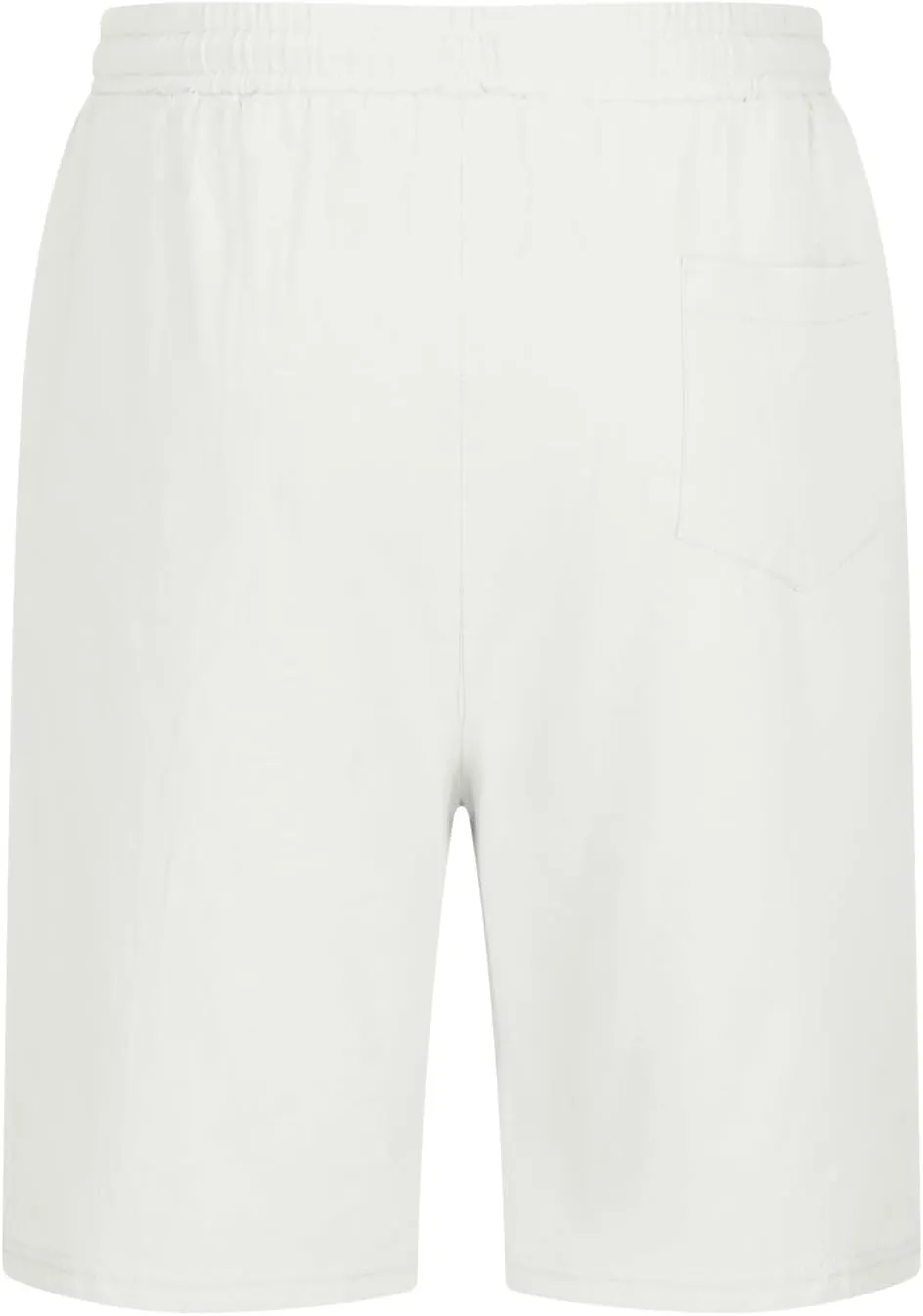 Men's Linen Casual Beach Shorts Cotton Classic Summer Shorts with Buttons Elastic Waist