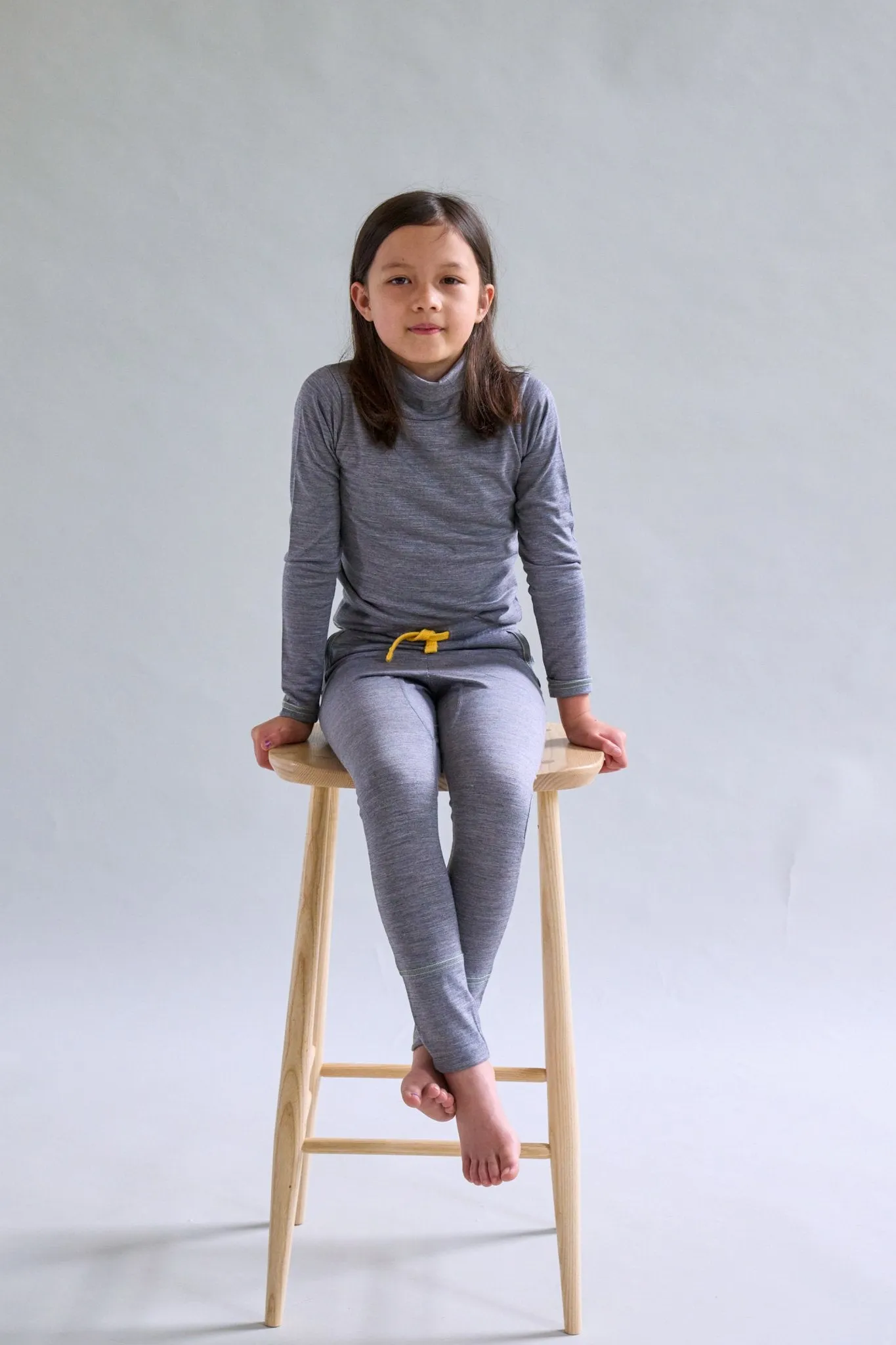 Merino Polo Neck, Chocolate Brown