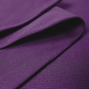 MTM organic cotton 2x1 knit ribbing - plum