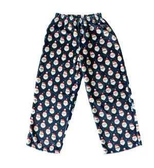 Navy Vintage Santa Plush Pants
