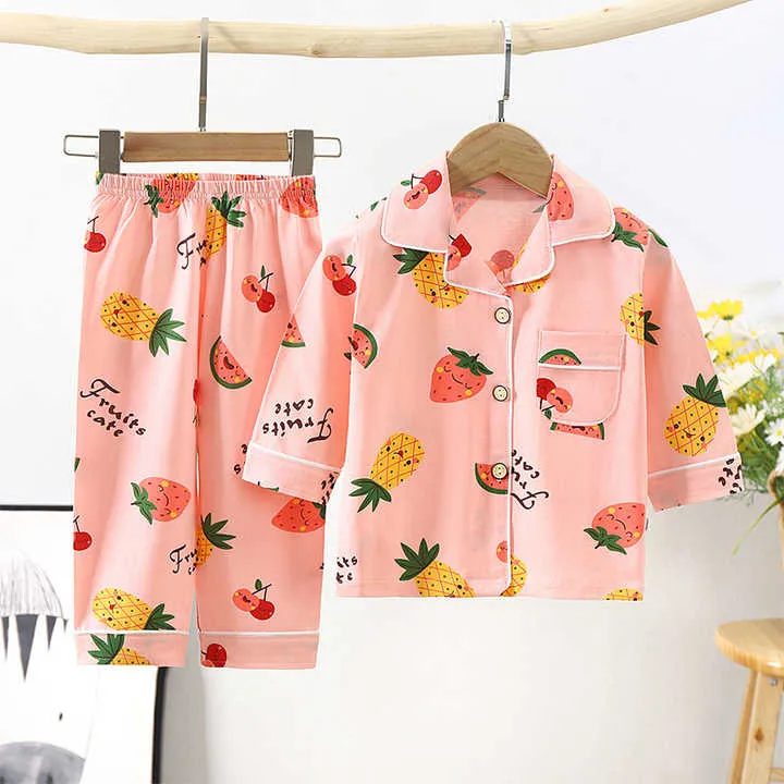 New Cotton Baby Pajamas Set Cartoon-طقم بيجامات أطفال قطني