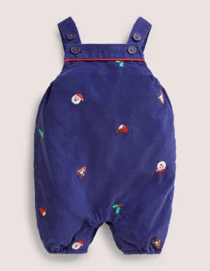 Nostalgic Festive Dungaree-Starboard Blue Festive