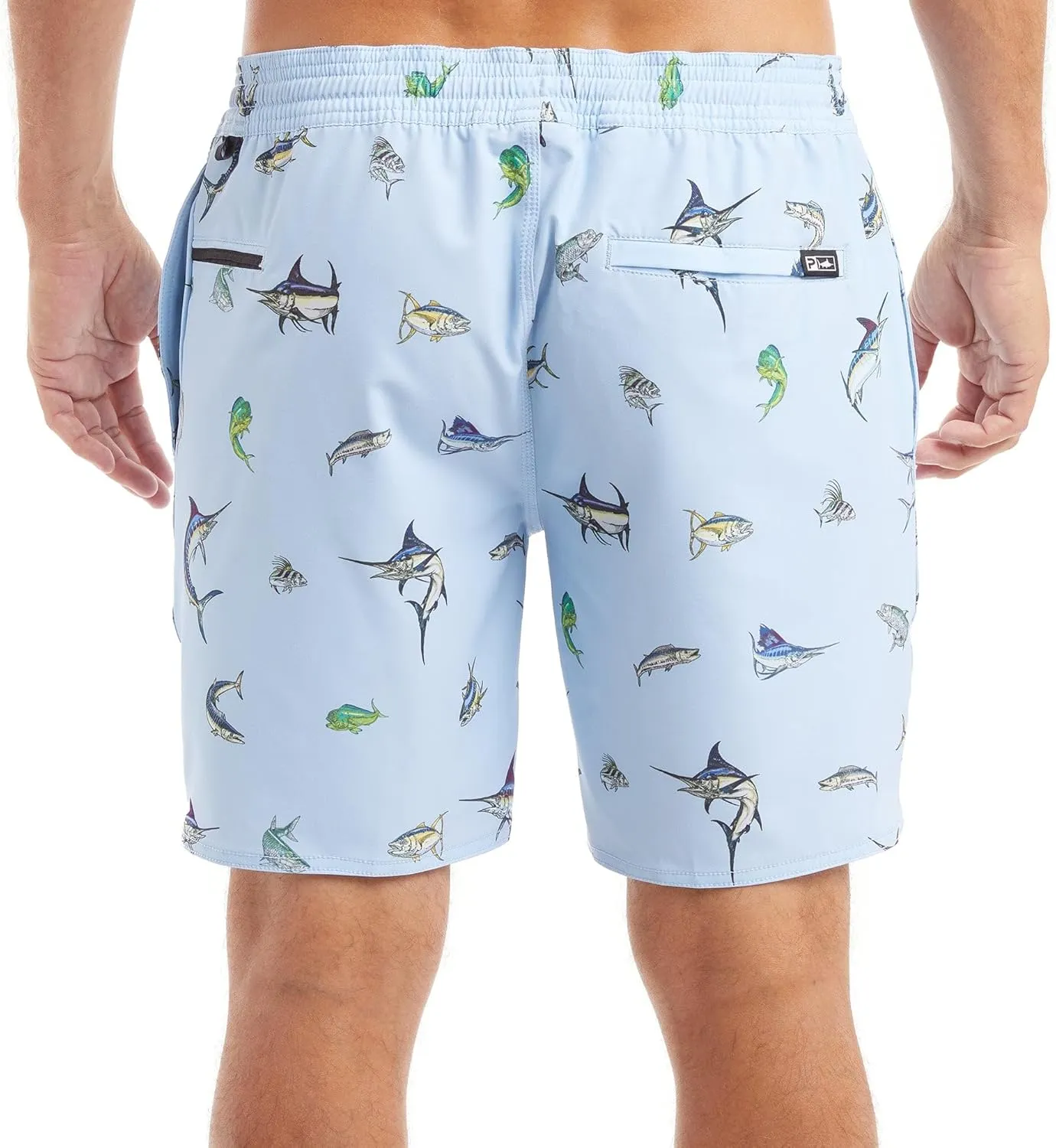 PELAGIC The Dockside Elastic Waist Shorts 18"