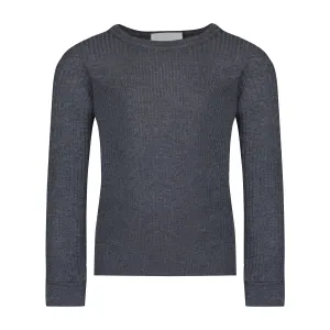 Polkadot BOYS CHARCOAL RIB PJ CREW LS