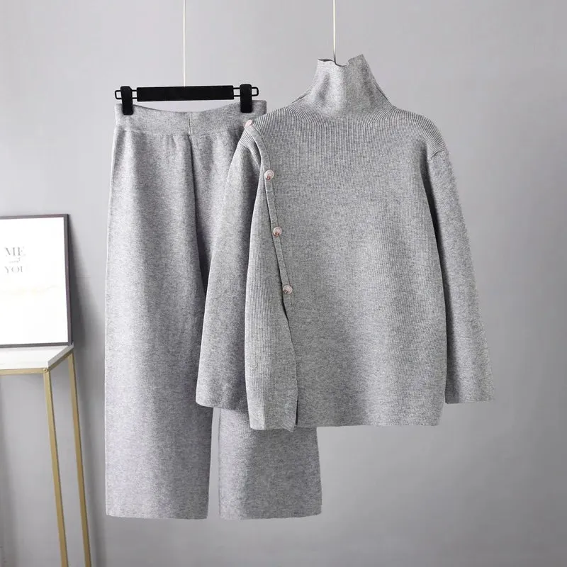 Polo Neck Knitted Co-Ord Set