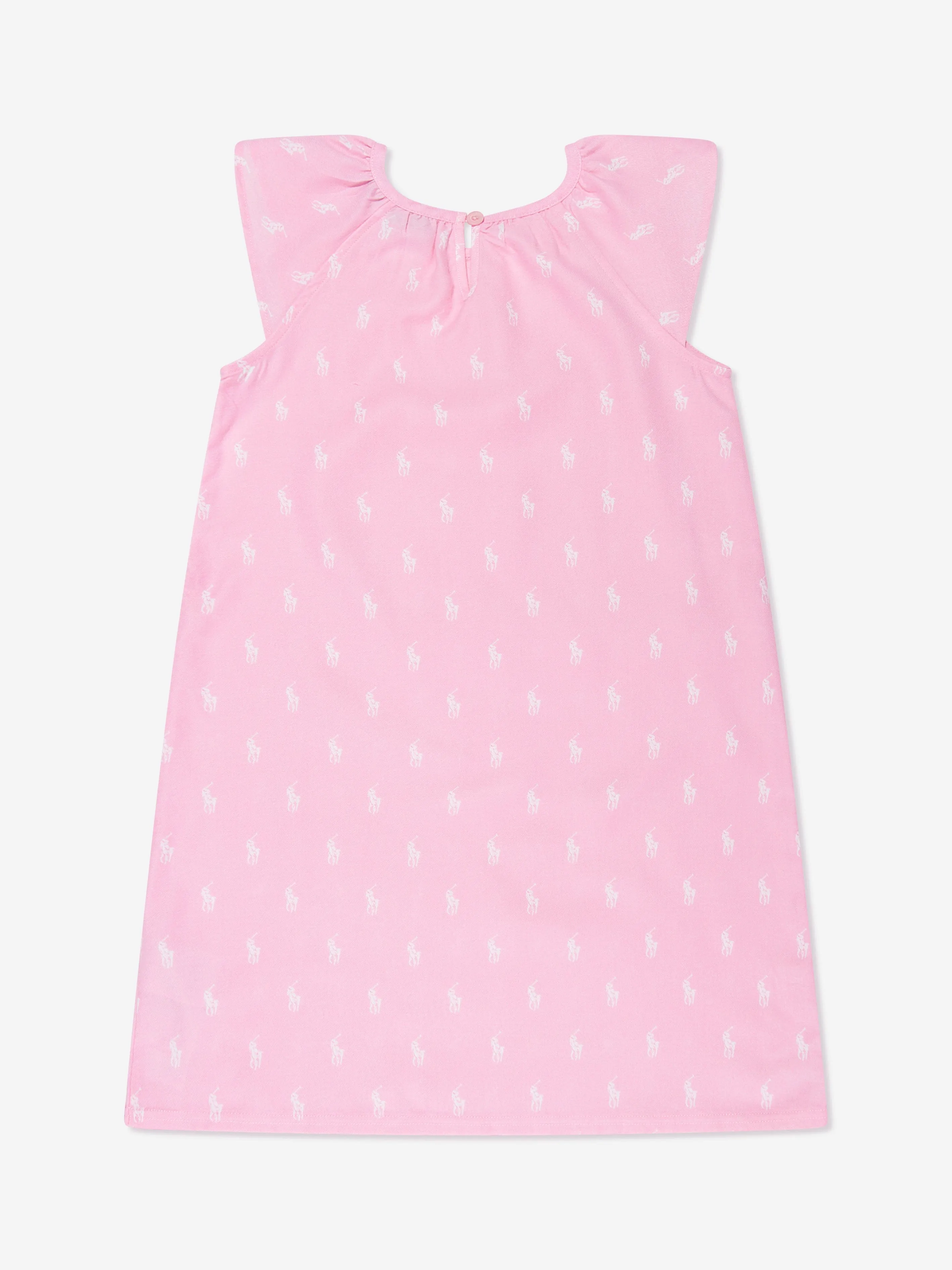 Ralph Lauren Girls Logo Nightdress in Pink