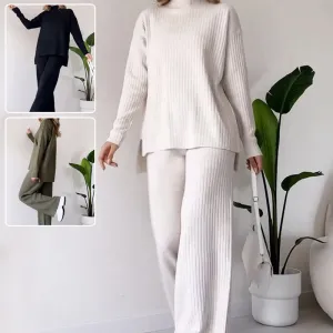 Turtleneck Knitted Lounge Set Women