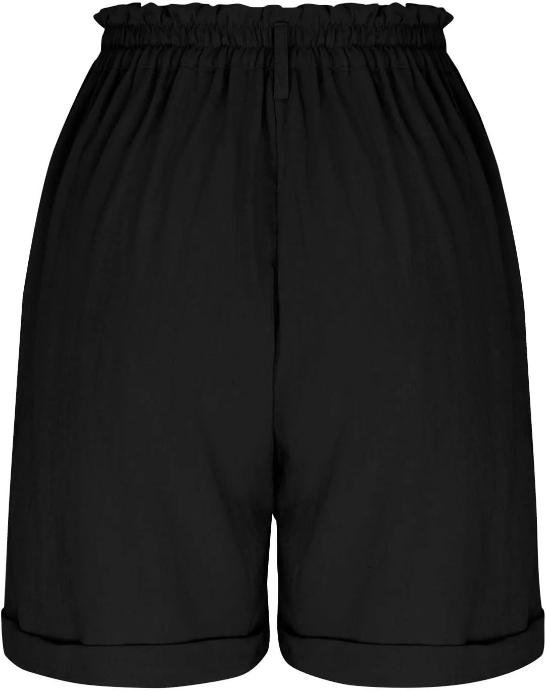 Women's Bermuda Shorts with Pockets 2025 Summer Casual Elastic Waist Lounge Short Pants High Waisted Dressy Shorts